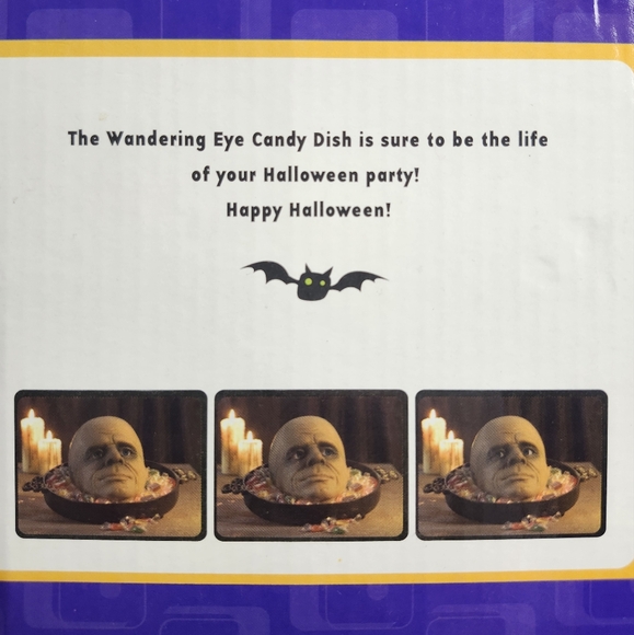 Gemmy Vintage "WANDERING EYE" Halloween Uncle Fester Candy Dish Motion Activated - Picture 7 of 8